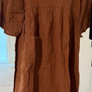 Elegant Brown Women's Dress